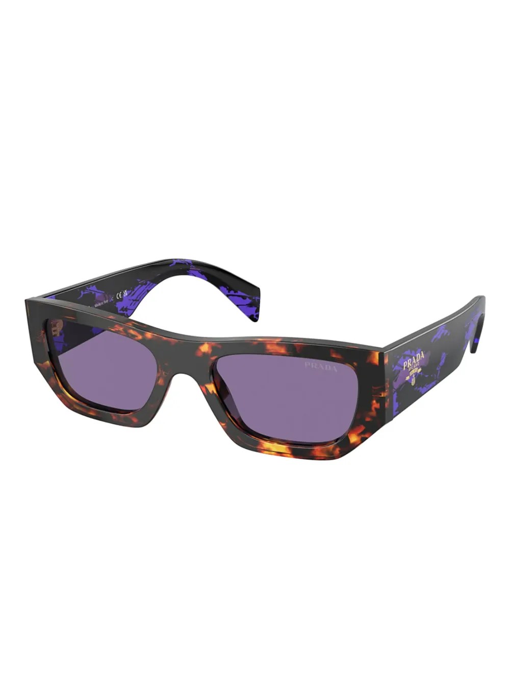 square-frame tortoiseshell sunglasses