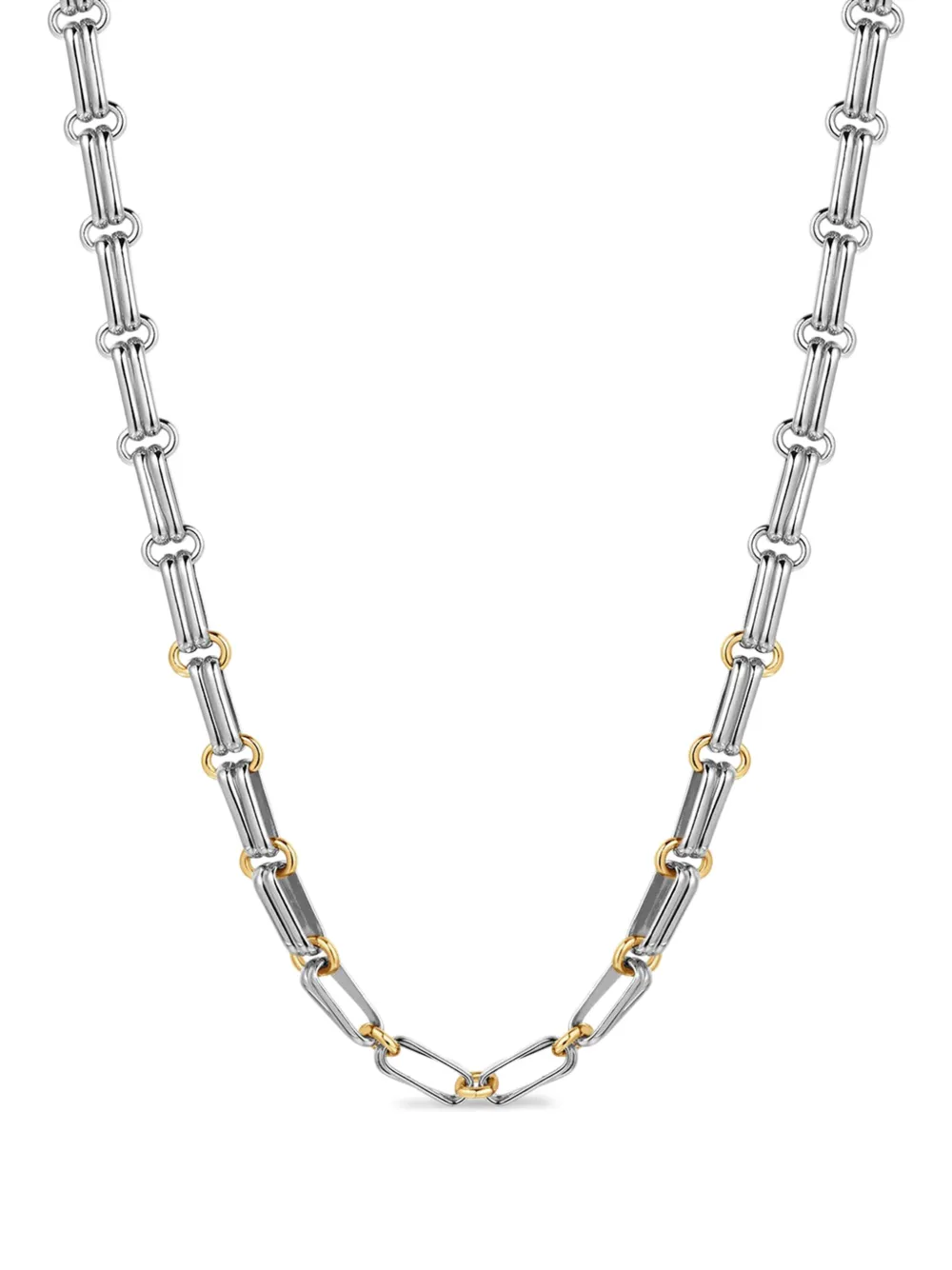 two-tone chain necklace