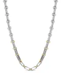 Luv Aj two-tone chain necklace - Silver