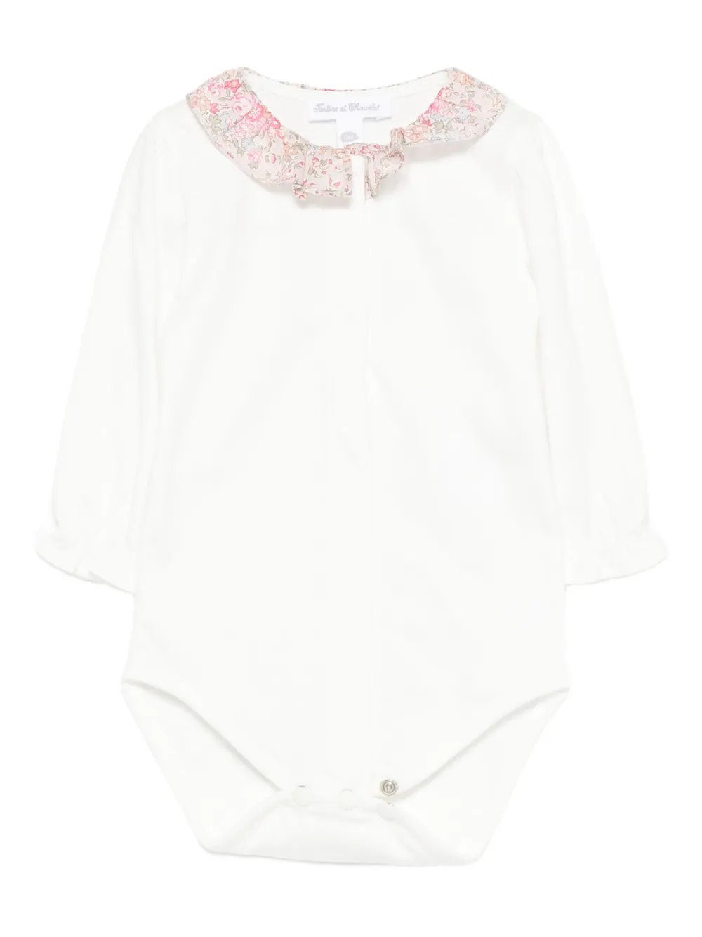 Tartine Et Chocolat floral-collared body Wit