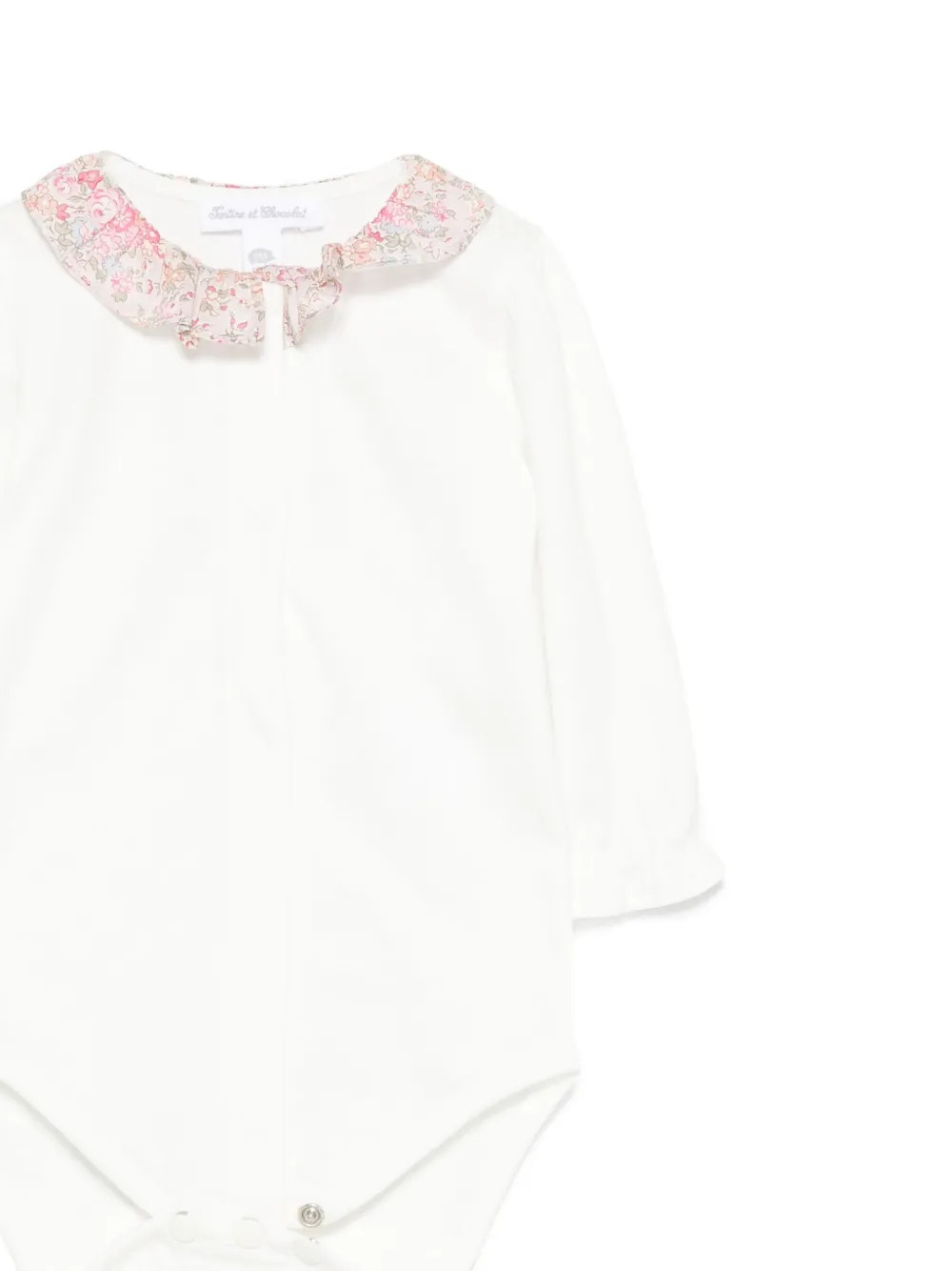 Tartine Et Chocolat floral-collared body Wit