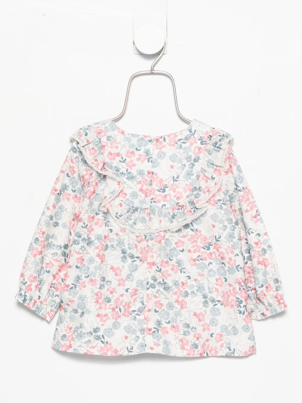 Tartine Et Chocolat floral-print ruffled top Blauw