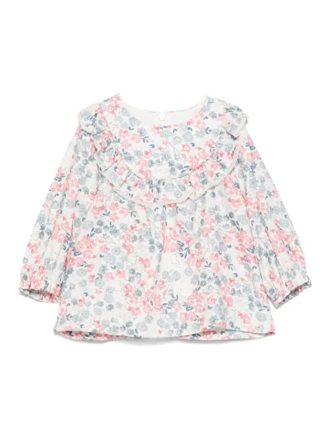 Tartine Et Chocolat floral-print ruffled top