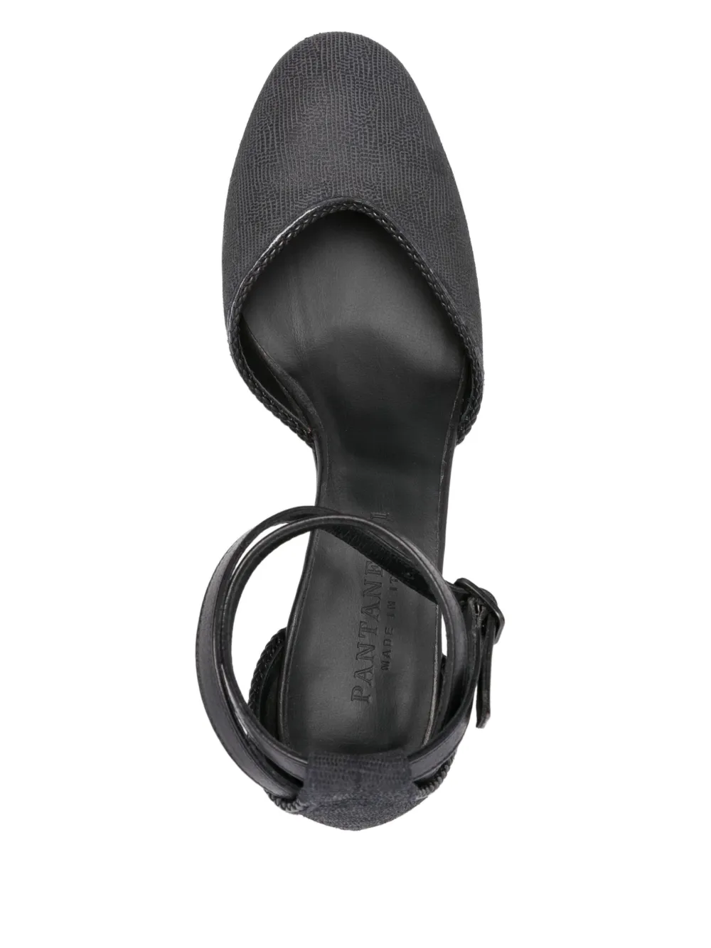 Pantanetti 50mm leather sandals Black