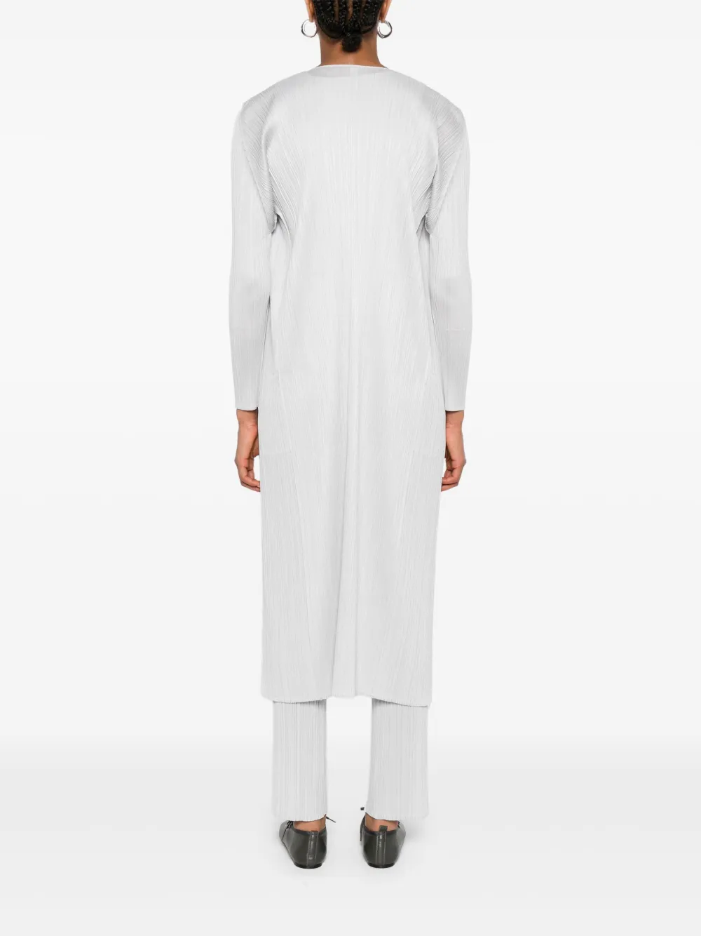 Pleats Please Issey Miyake Geplooide jas Grijs
