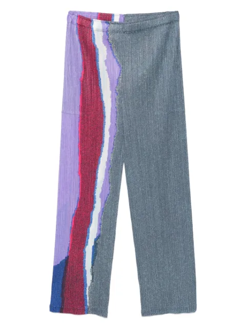 Pleats Please Issey Miyake بنطال بكسرات