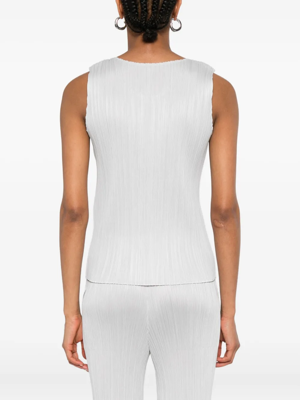 Pleats Please Issey Miyake Geplooide top Grijs