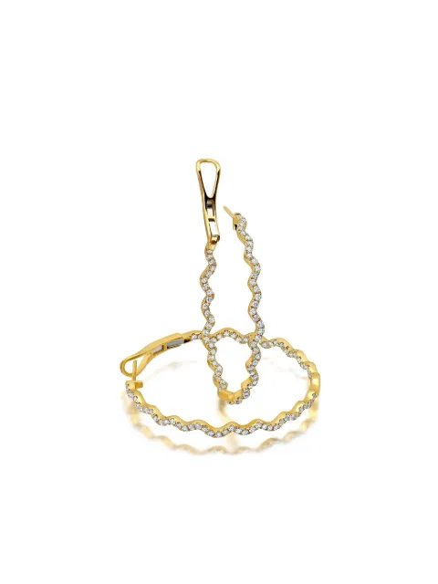 graziela 18K yellow gold Rio diamond earrings 