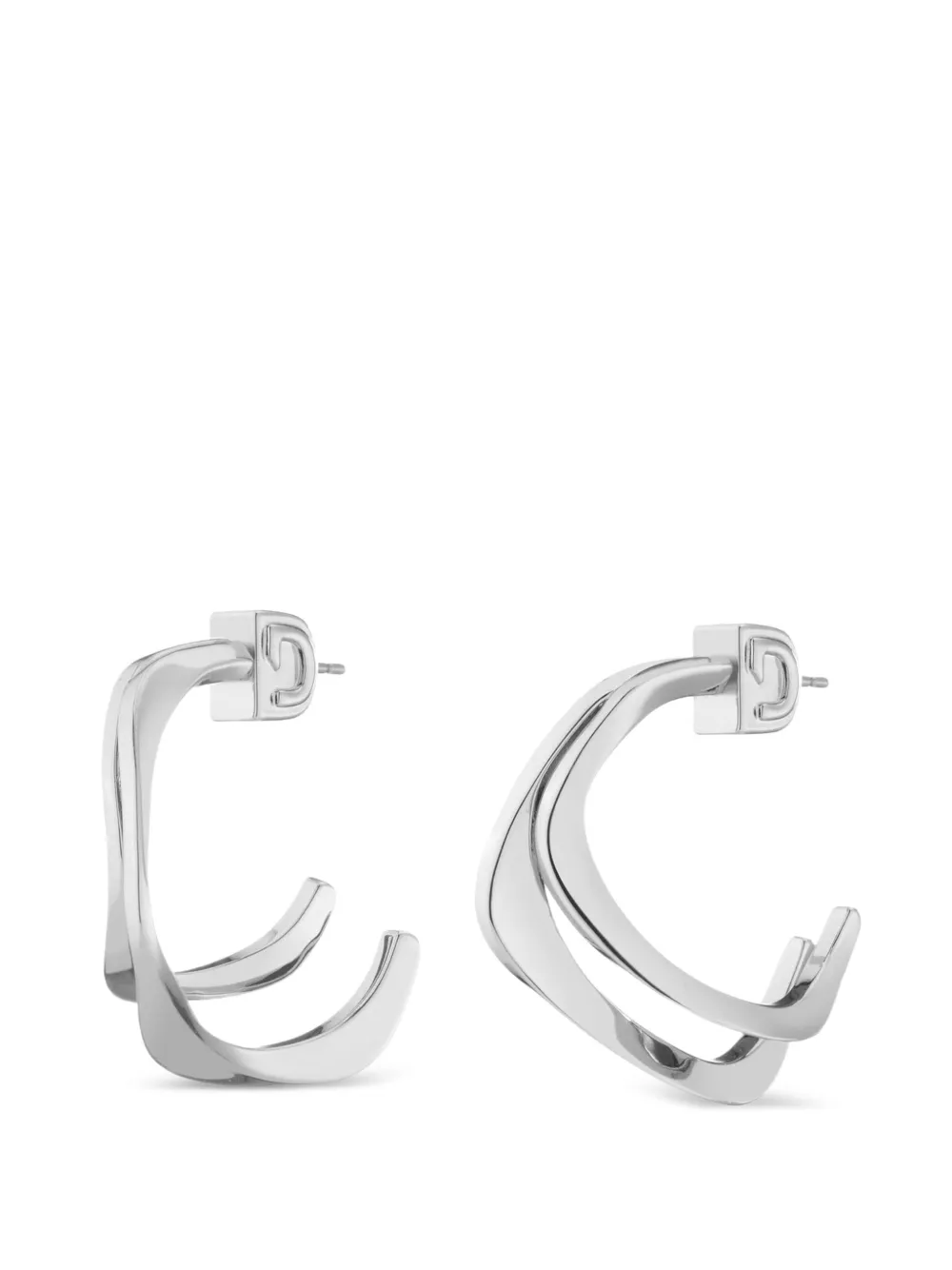  Demarson New York Sandro Hoop Earrings - Silver 