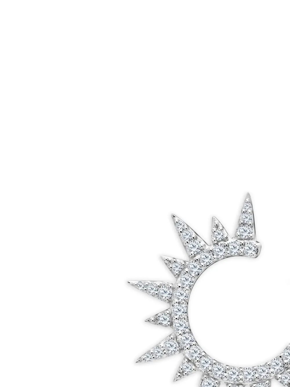 graziela 18K white gold Starburst diamond earrings | Image 2