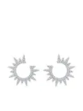 graziela 18K white gold Starburst diamond earrings - Silver