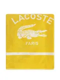 Lacoste crocodile-embellishment beach towel (160cm x 90cm) - Yellow