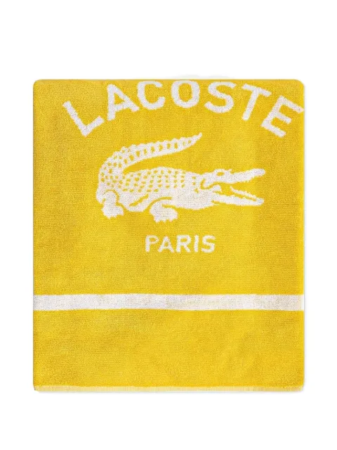 Lacoste crocodile-embellishment beach towel (160cm x 90cm)