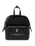 Kurt Geiger London quilted logo-embellished backpack - Black