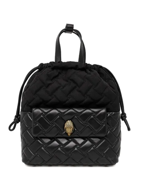 Kurt Geiger London quilted logo-embellished backpack