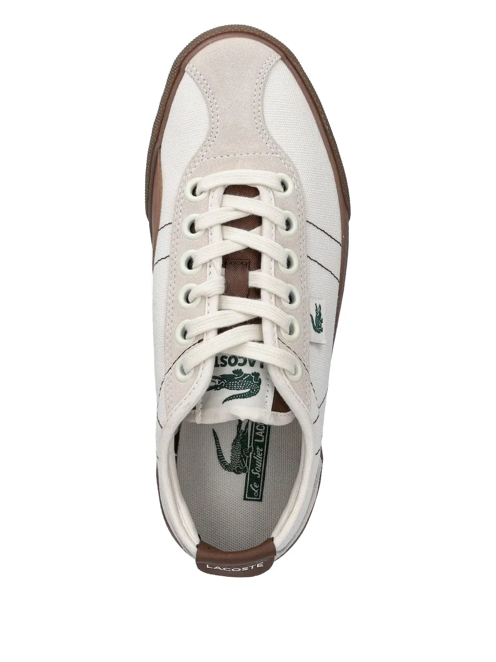 Lacoste Sneakers met tonaal stiksel - Wit