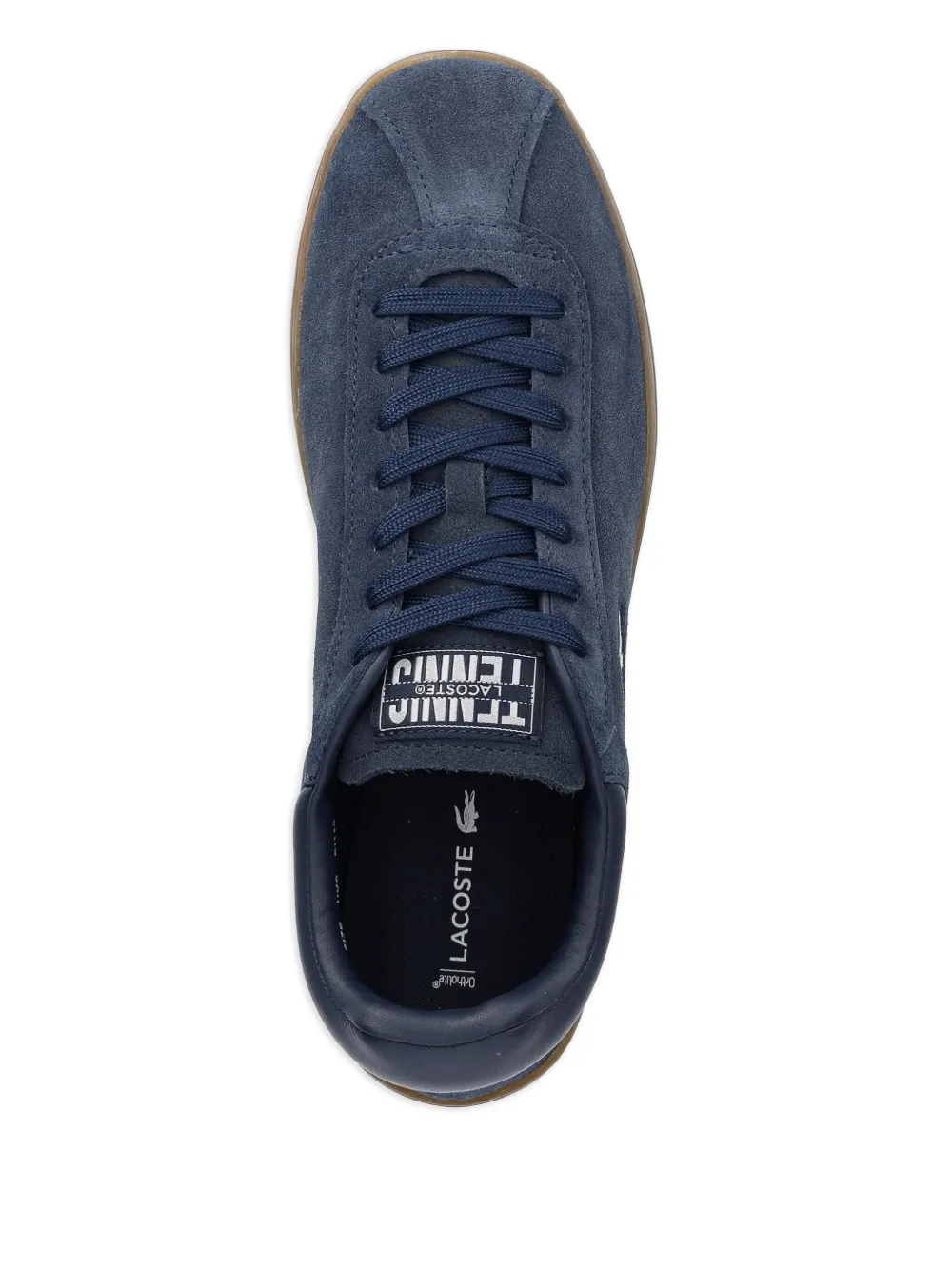 Lacoste suede logo-detail sneakers Blue
