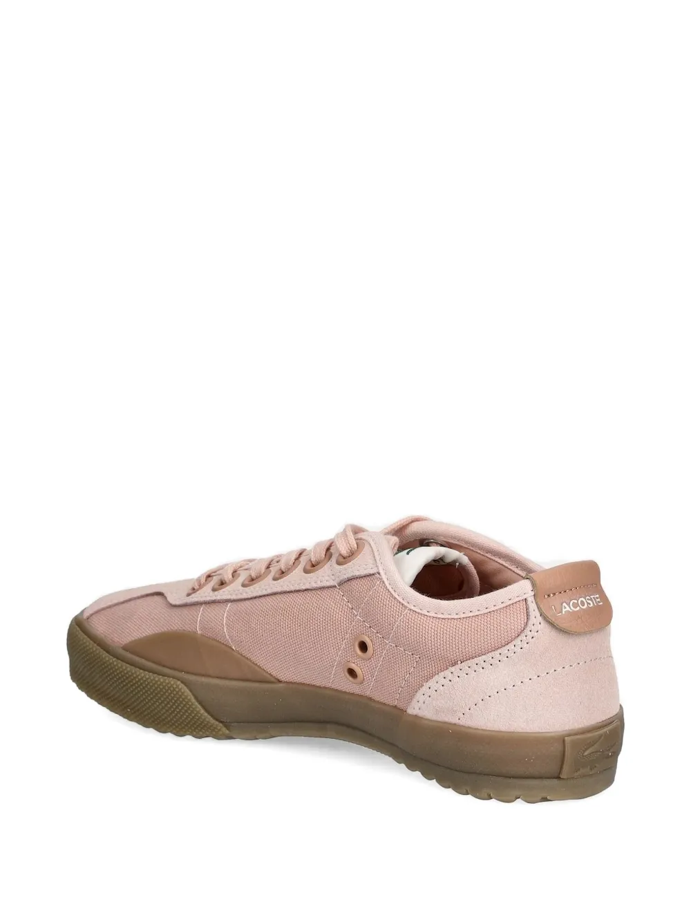 Lacoste Sneakers met suède vlak - Roze