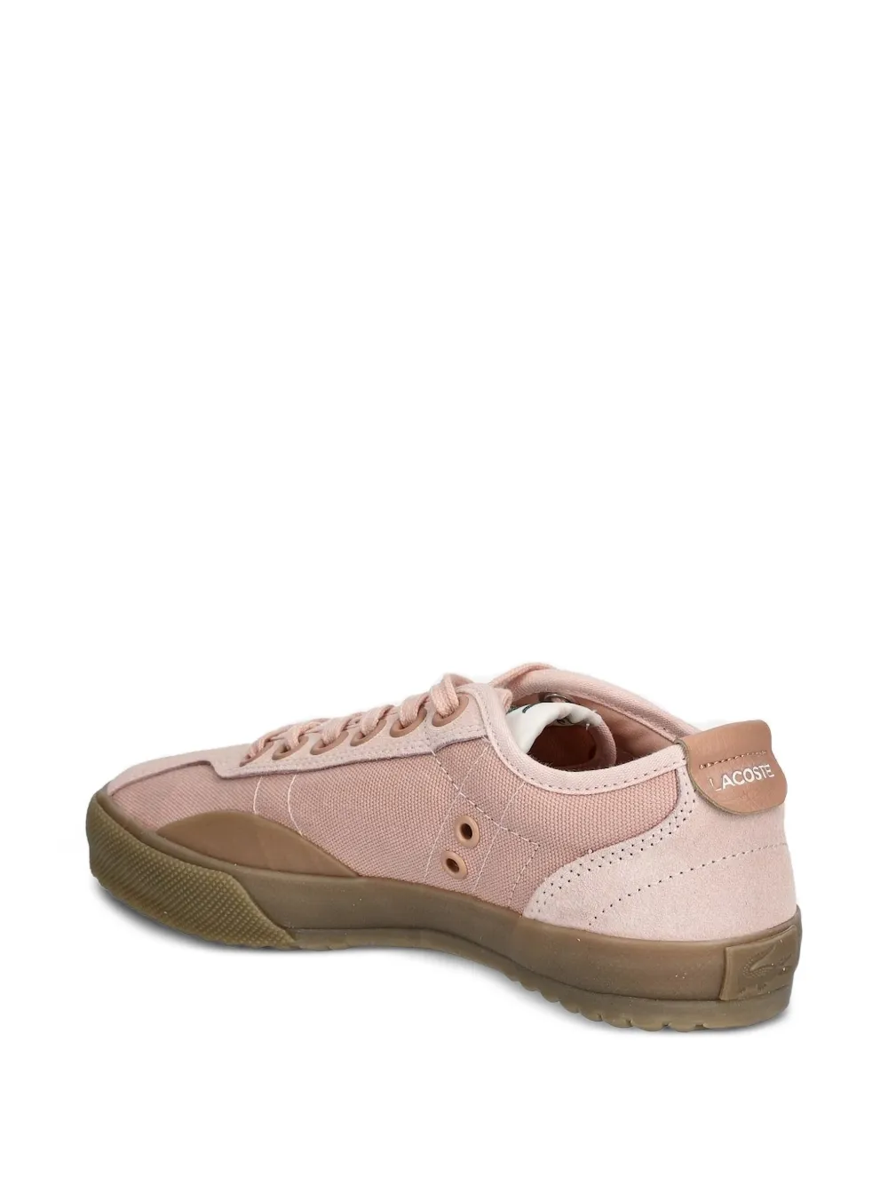 Lacoste Sneakers met suède vlak Roze