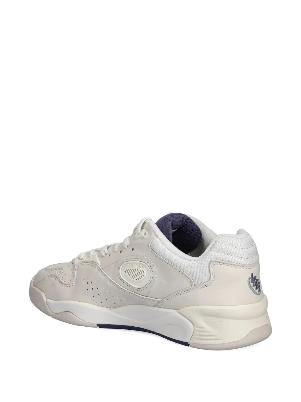 Lacoste perforated leather sneakers Neutrals