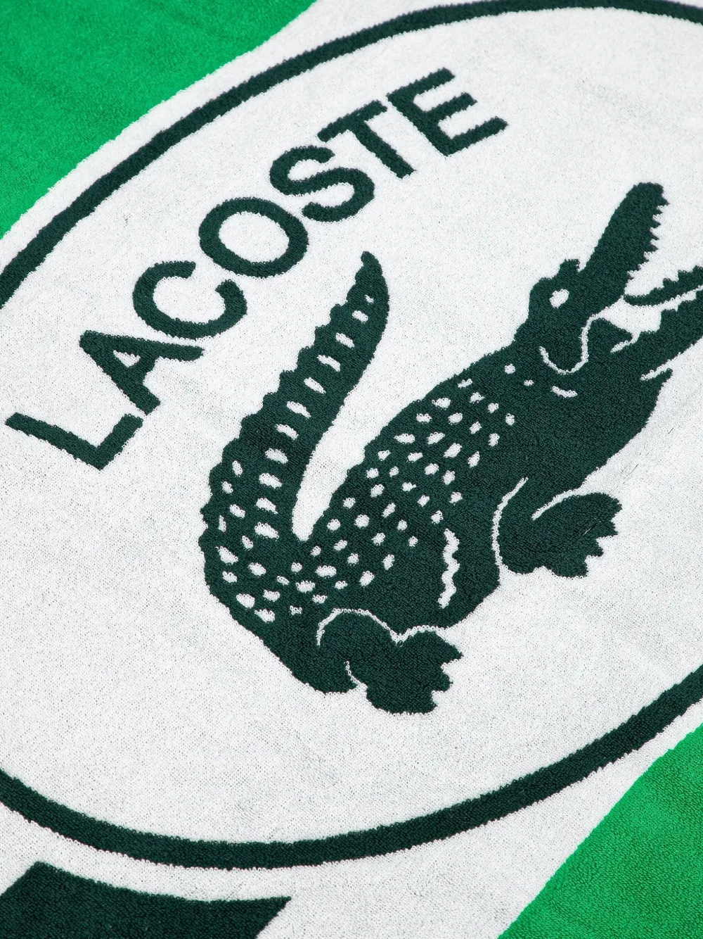 Lacoste crocodile-logo striped towel | Towels & Bath Robes | Image 2