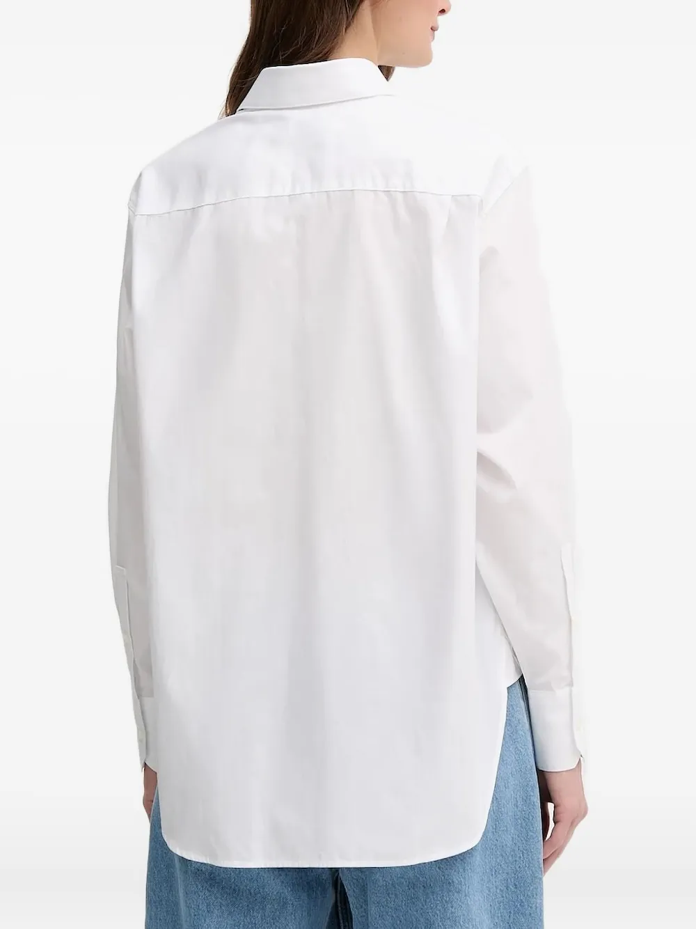 Lacoste Shirt met borstzak en lange mouwen - Wit