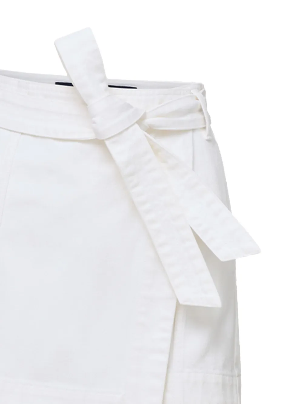 Veronica Beard wrap-tie belted skort Wit