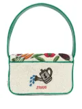 STAUD small Tommy beaded shoulder bag - Neutrals