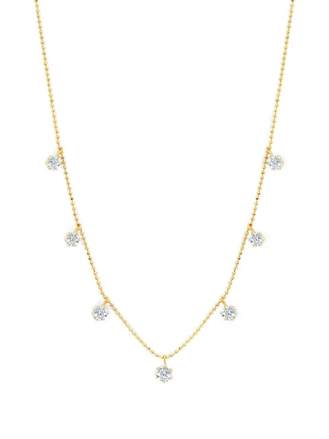 graziela 18K yellow gold Floating diamond necklace 
