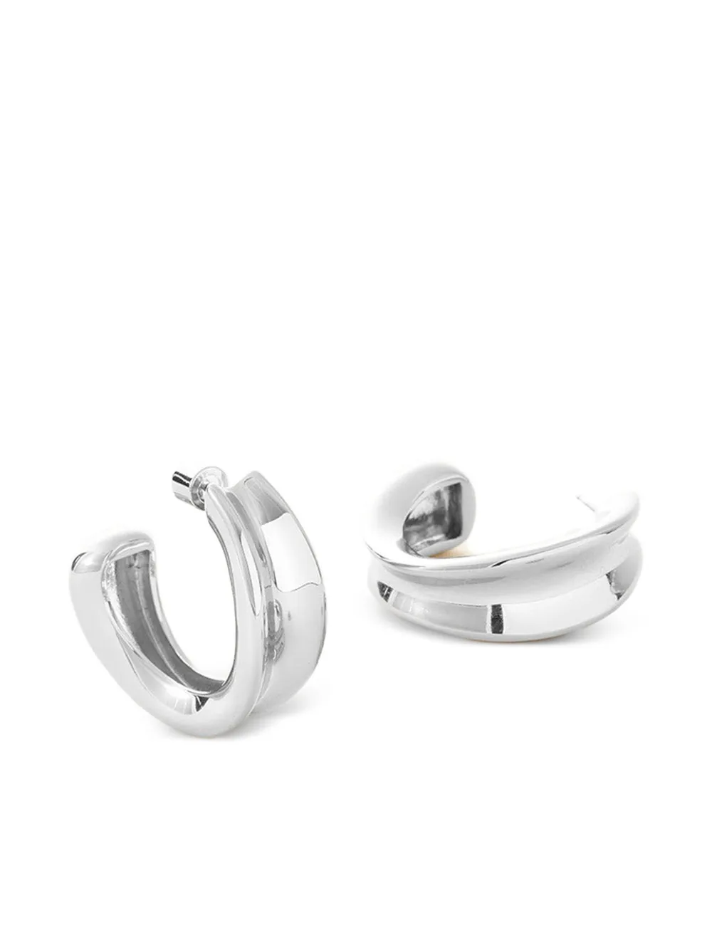 Jenny Bird Doune Hoop Earrings In Silver