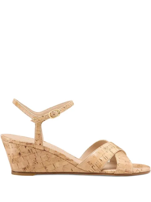 Sandales compensées en liège 50 mm - Stuart Weitzman - Modalova