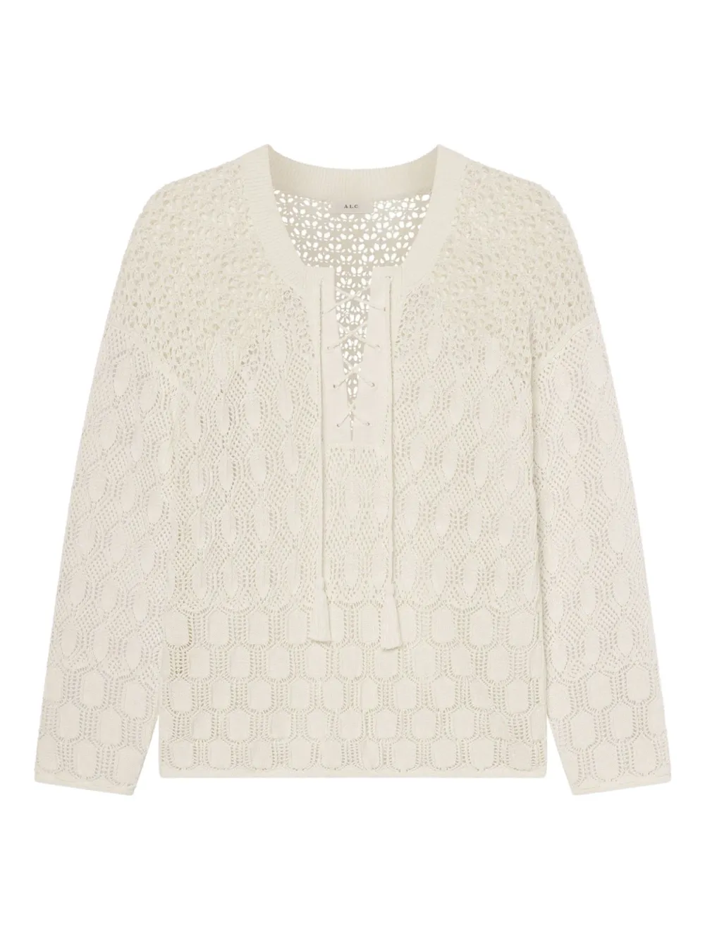Keri lace-up crochet top