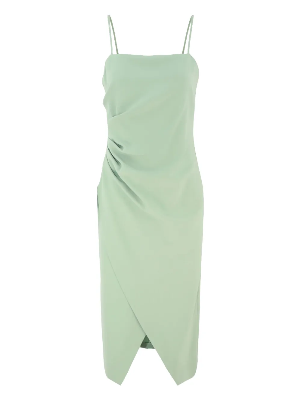Marella draped midi dress Groen