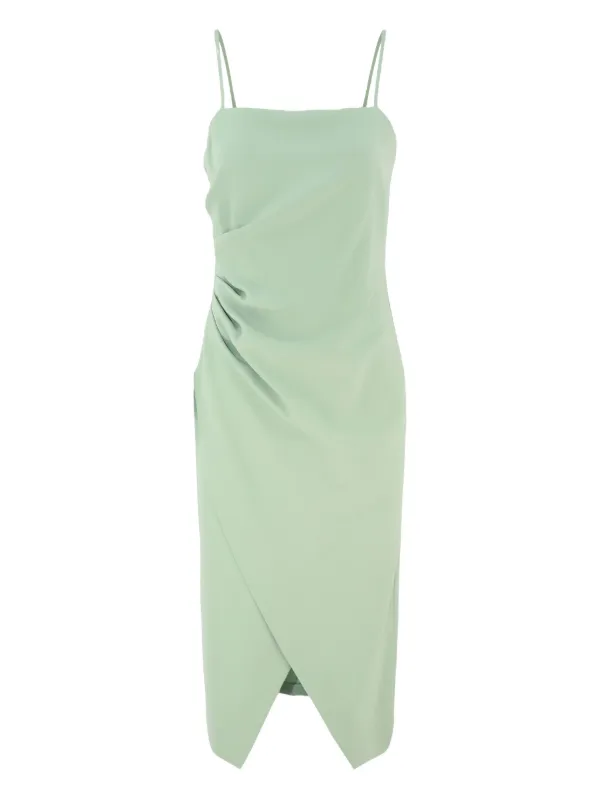 marella green dress Marella Alpine Green Floral Embroidered Midi Dress – Frock and Frill main image 0