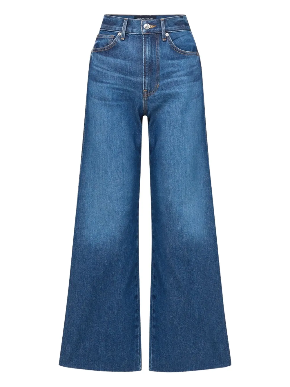 Veronica Beard Taylor high-rise wide-leg jeans Blauw