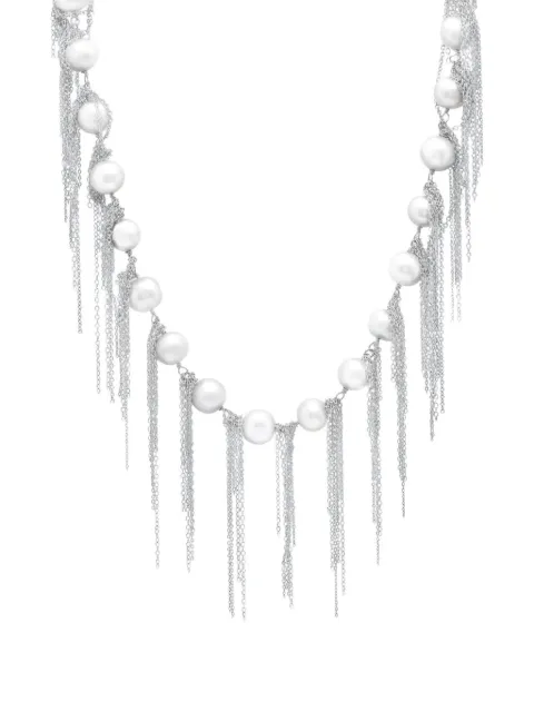 Samira13 embellished fringed necklace
