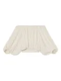 A.L.C. Sienna pleated off-shoulder top - White