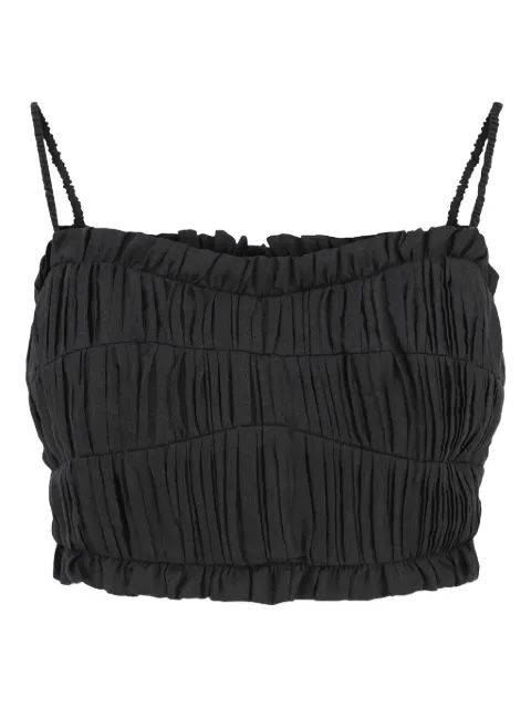 Cala de la Cruz shirred top