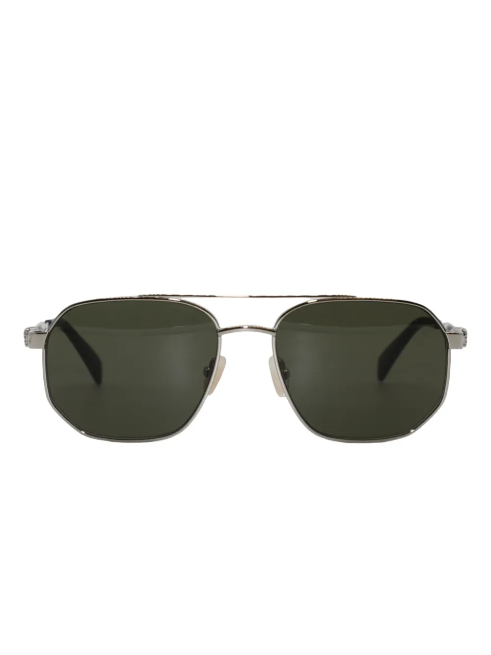 Alexander McQueen skull-embellished geometric sunglasses Zilver