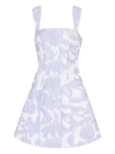 Milly tulip-jacquard mini dress