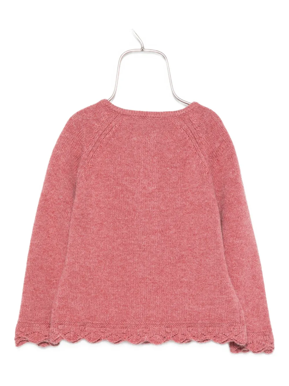 Tartine Et Chocolat textured-knit button-fastening cardigan Roze