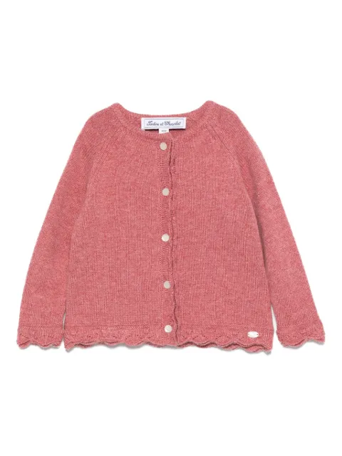 Tartine Et Chocolat textured-knit button-fastening cardigan