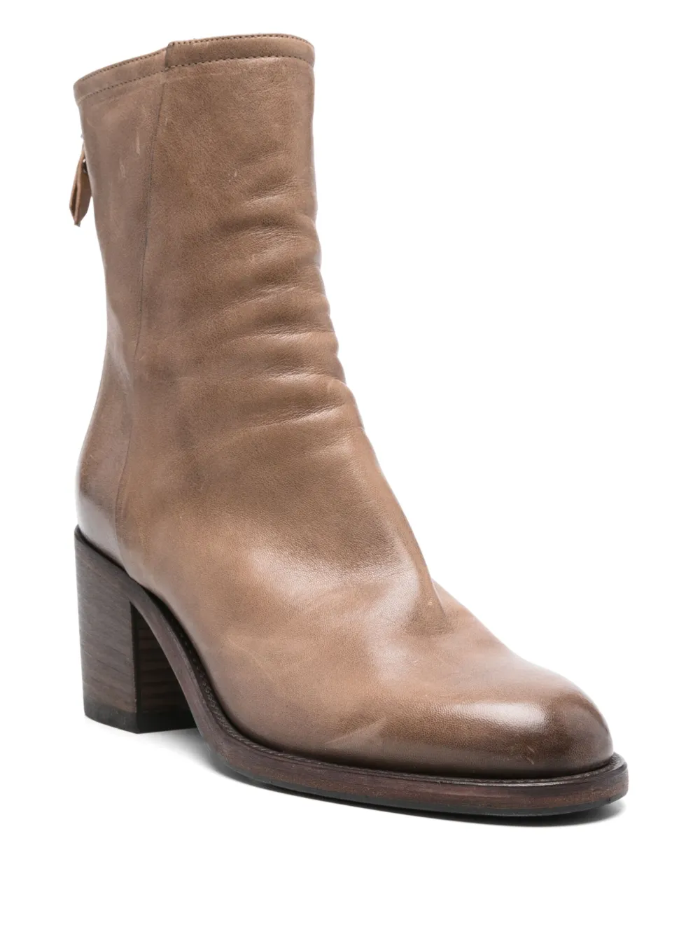 Pantanetti 75mm leather boots Brown