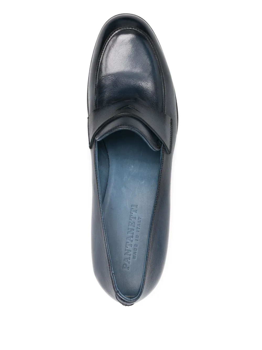 Pantanetti 50mm leather pumps Blue