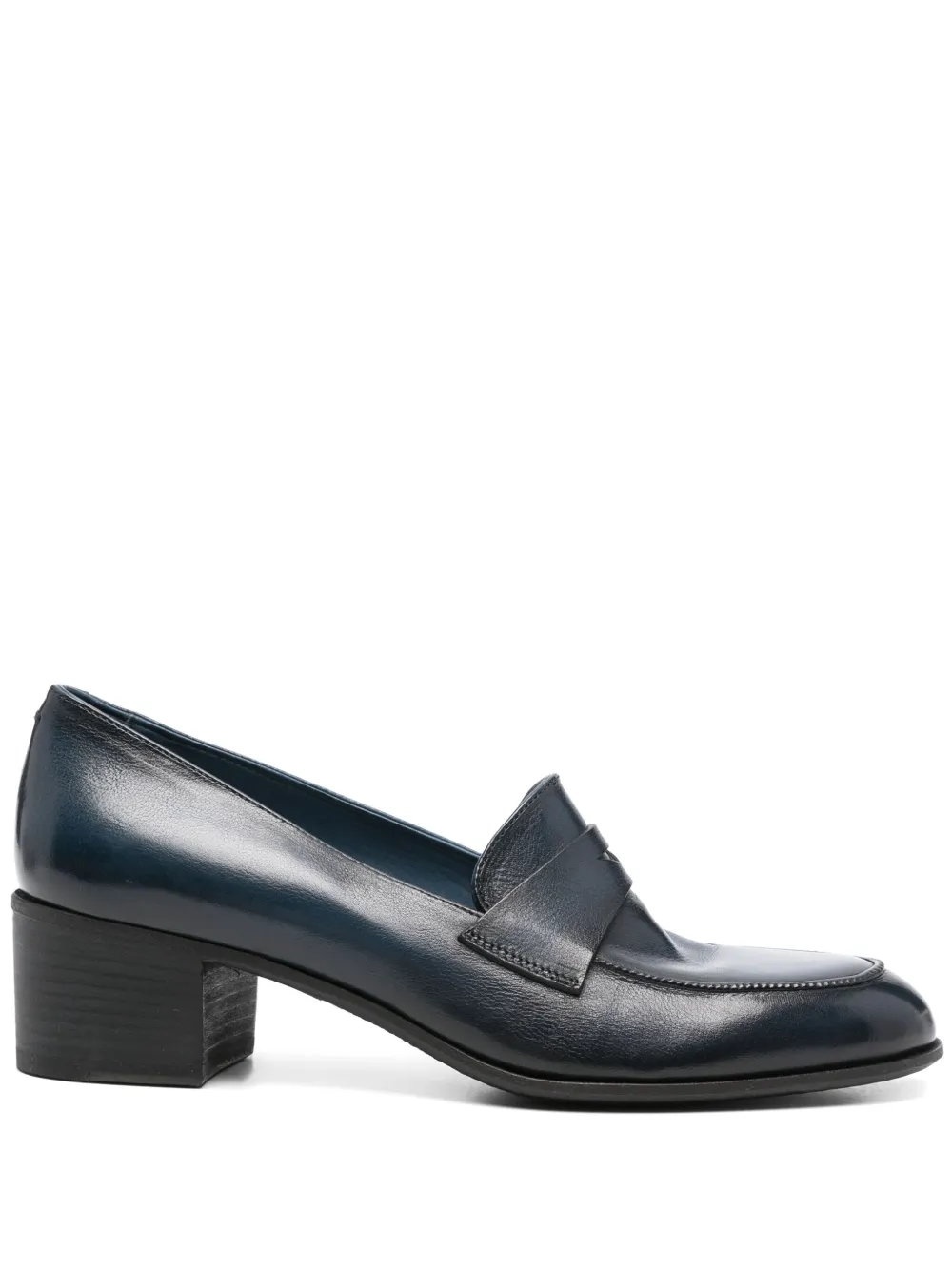 Pantanetti 50mm leather pumps Blue