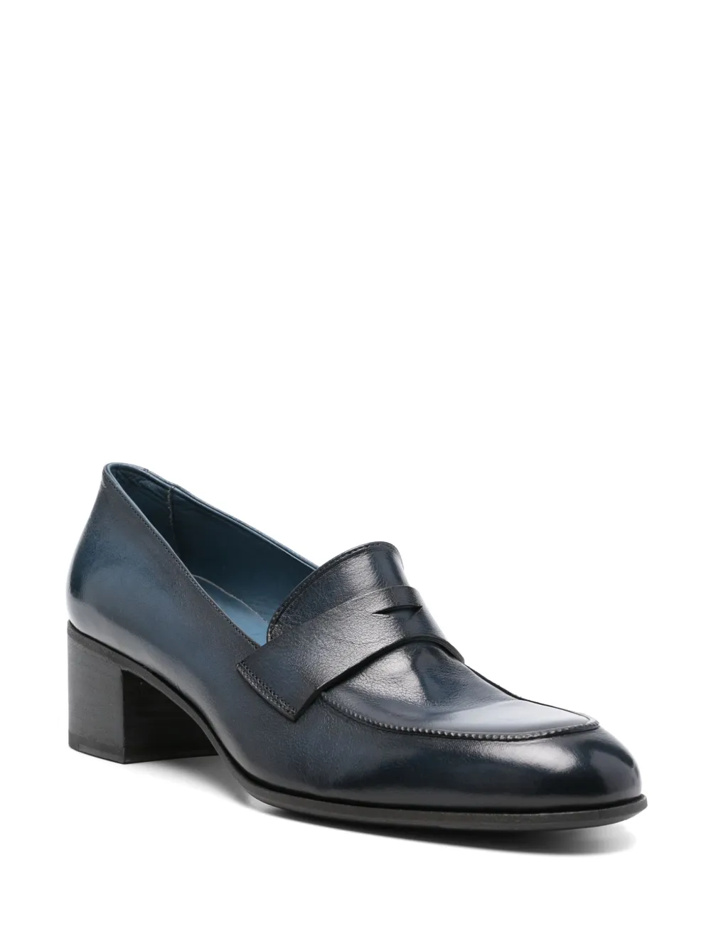 Pantanetti 50mm leather pumps Blue