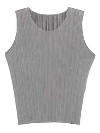Pleats Please Issey Miyake プリーツ タンクトップ | グレー