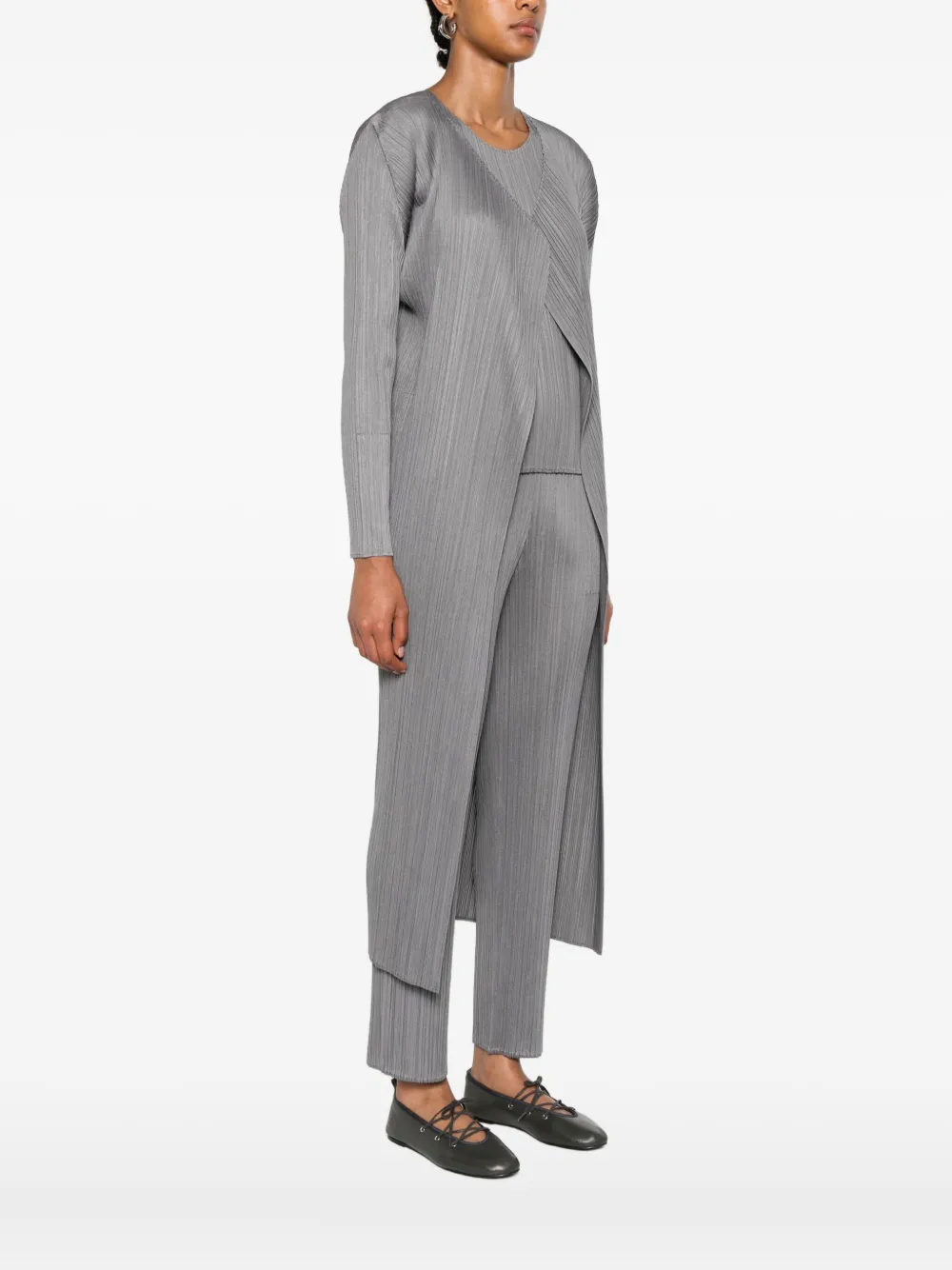 Pleats Please Issey Miyake Geplooide wikkeljas Grijs