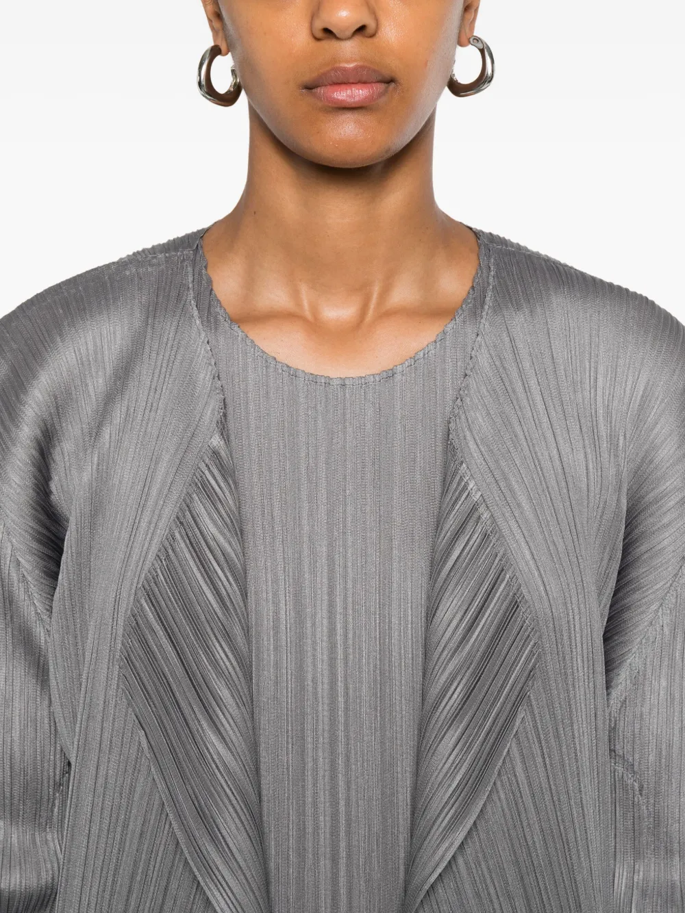 Pleats Please Issey Miyake Geplooide wikkeljas Grijs