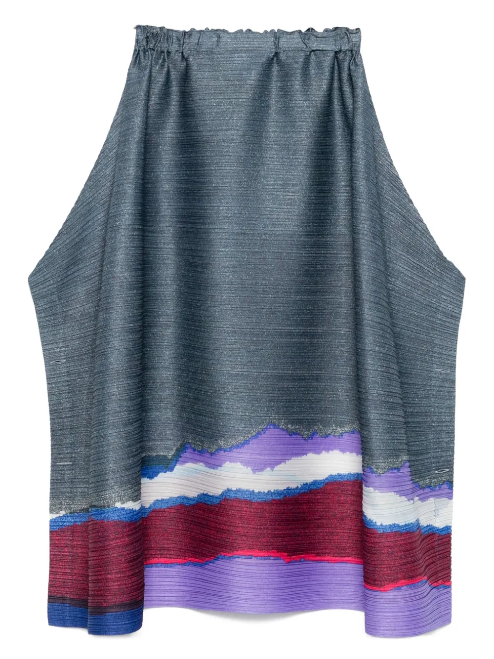 Pleats Please Issey Miyake Grainy Colors geplooide midi-rok Blauw